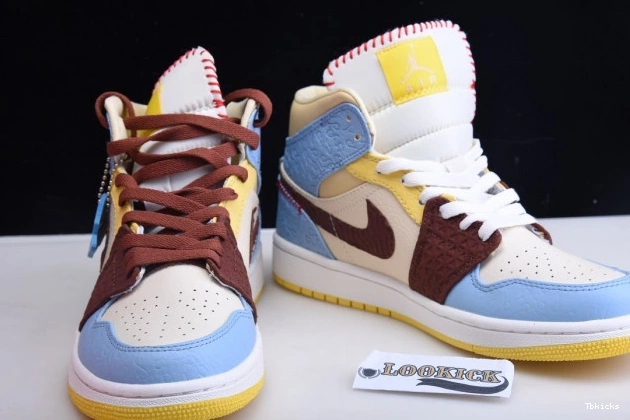 Reps TBK CU2803-200 Jordan 1 Chateau Air SE x Maison Mid Rouge Fearless 0823